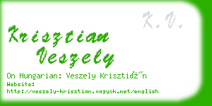 krisztian veszely business card